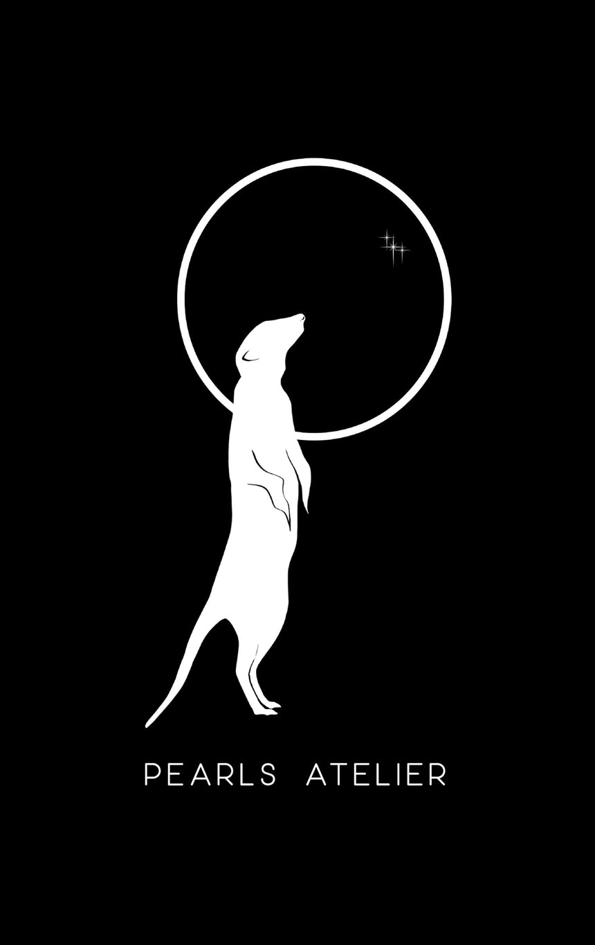 Pearls Atelier Meerkat, Sun, Moon and Stars Logo