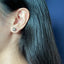 Tahitian Pearl 18K White Gold Stud Earrings (Style 4)