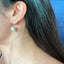 White South Sea Pearl 18K White Gold Chain Hook Earrings
