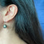 Tahitian Pearl 18K White Gold Starry Hoop Earrings