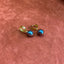 Tahitian Pearl 18K Gold Triple Banded Hoop Earrings